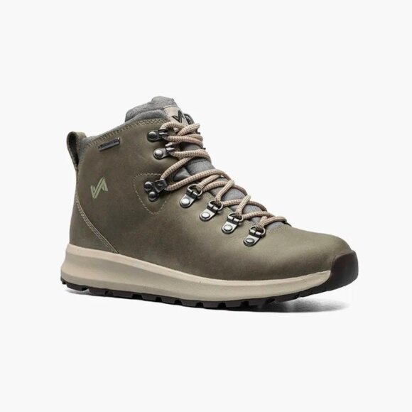 FORSAKE | Thatcher Mid Waterproof Hiking Sneaker Boot Leather | Sz 7 | Green Ash - Picture 1 of 10